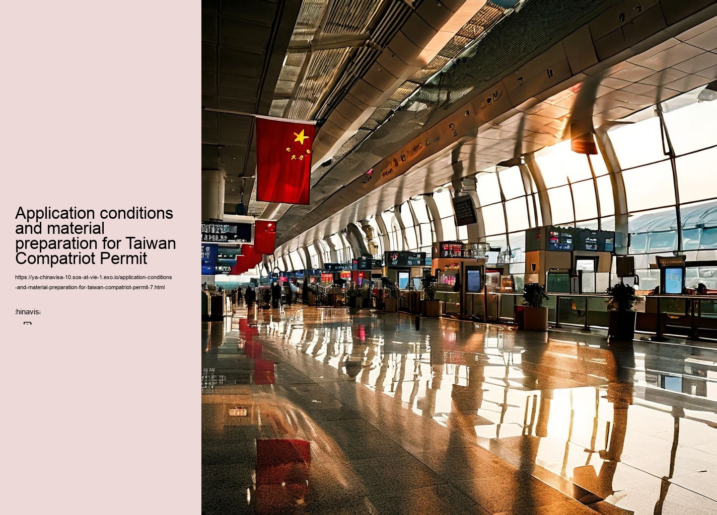 Application conditions and material preparation for Taiwan Compatriot Permit